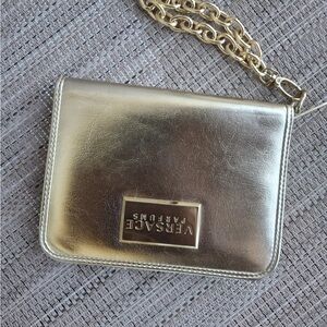 💛⭐️Versace Gold Clutch with Chain